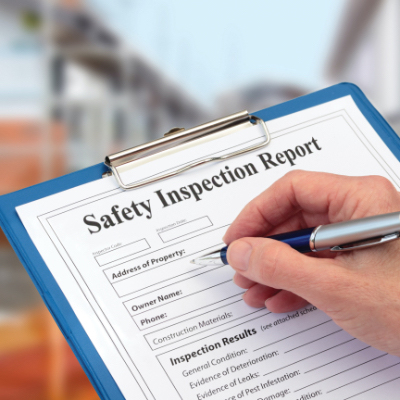 Lista de verificación de seguridad para operar y mantener pegatinas para carpetas