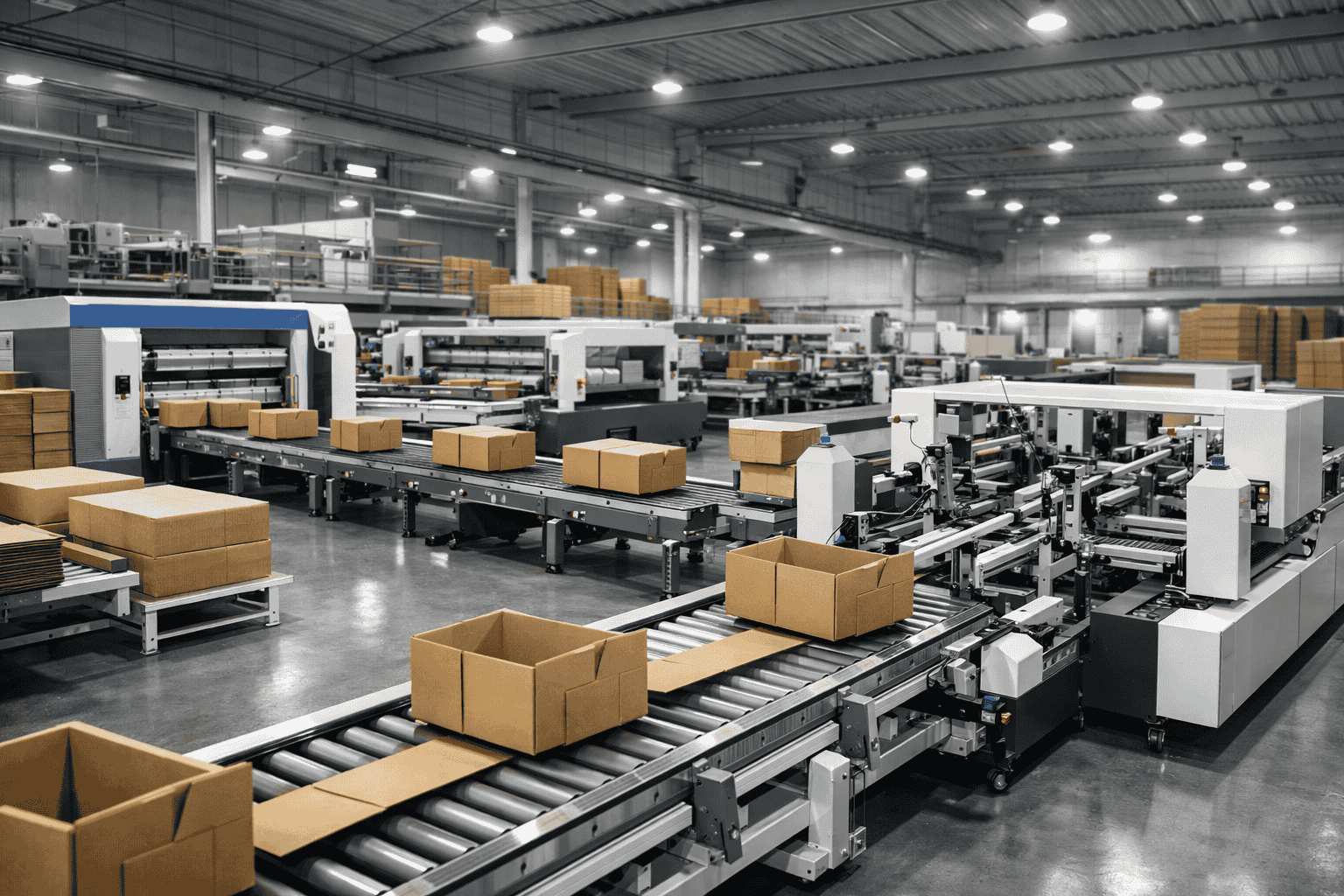 Cinco tipos clave de equipos de producción de cajas corrugadas y sus mejores usos 